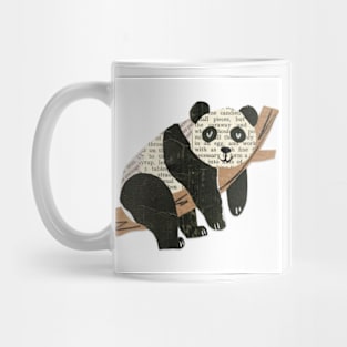 newspaper cutting panda Mug